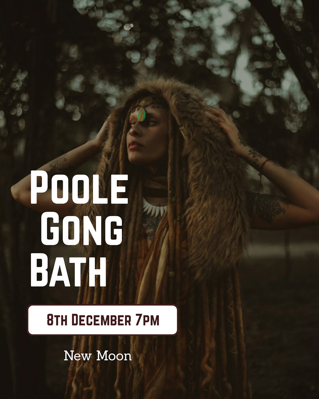 New Moon Poole Evening Gong Bath 8th December 2026 - Scania Price