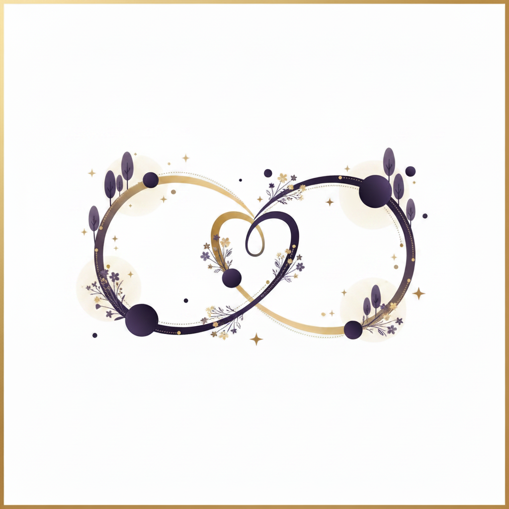 Personalized astrology relationship compatibility chart showing synastry aspects between two birth charts