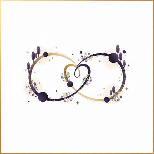 Personalized astrology relationship compatibility chart showing synastry aspects between two birth charts